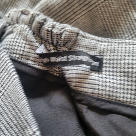 Talbots Womens Gray Plaid High-Waist Straight-Leg Pants Size 16 - Picture 6 of 6